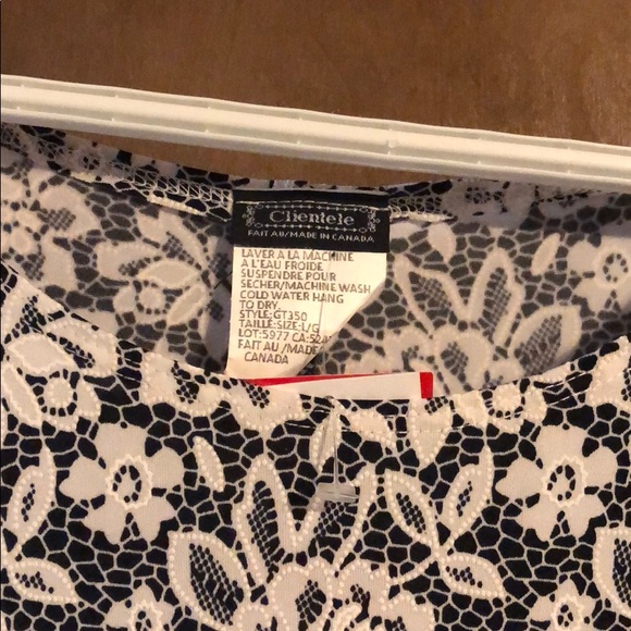 Black and white lace top - Picture 3 of 4